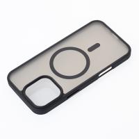 Силиконовый чехол MATTE с поддержкой MagSafe для iPhone 16 Pro Max classic black