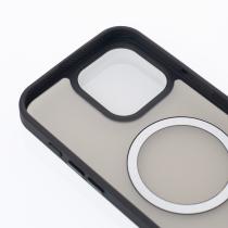 Силиконовый чехол MATTE с поддержкой MagSafe для iPhone 16 Pro Max classic black