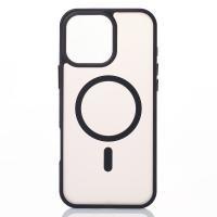 Силиконовый чехол MATTE с поддержкой MagSafe для iPhone 16 Pro classic black