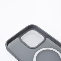 Силиконовый чехол MATTE с поддержкой MagSafe для iPhone 16 Pro titanium black