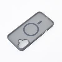 Силиконовый чехол MATTE с поддержкой MagSafe для iPhone 16 titanium black
