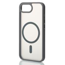 Силиконовый чехол MATTE с поддержкой MagSafe для iPhone 16E titanium black