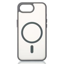 Силиконовый чехол MATTE с поддержкой MagSafe для iPhone 16E titanium black