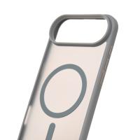 Силиконовый чехол MATTE с поддержкой MagSafe для iPhone 17 AIR titanium black