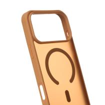 Силиконовый чехол MATTE с поддержкой MagSafe для iPhone 17 Pro Max coffee brown