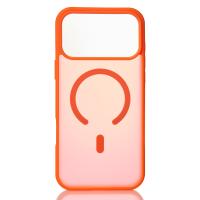 Силиконовый чехол MATTE с поддержкой MagSafe для iPhone 17 Pro Max orange
