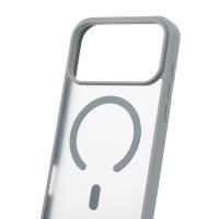 Силиконовый чехол MATTE с поддержкой MagSafe для iPhone 17 Pro Max titanium black