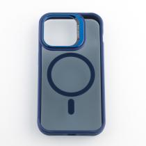 Силіконовий чохол SHADOW з підтримкою MagSafe для iPhone 12 Pro Max синій