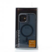 Силіконовий чохол SHADOW з підтримкою MagSafe для iPhone 12 сірий