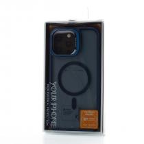 Силіконовий чохол SHADOW з підтримкою MagSafe для iPhone 13 Pro Max сірий