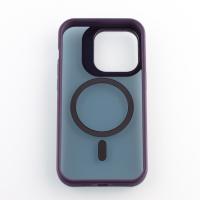 Силиконовый чехол SHADOW с поддержкой MagSafe для iPhone 13 Pro темно-фиолетовый