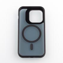 Силіконовий чохол SHADOW з підтримкою MagSafe для iPhone 13 Pro чорний