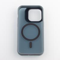 Силиконовый чехол SHADOW с поддержкой MagSafe для iPhone 13 Pro Max серый