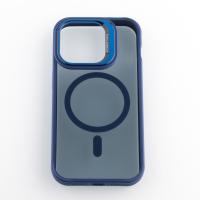 Силиконовый чехол SHADOW с поддержкой MagSafe для iPhone 14 Pro Max синий