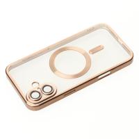 Силиконовый чехол MagSafe SHINING MATTE для iPhone 16 desert titanium