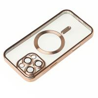 Силиконовый чехол MagSafe SHINING MATTE для iPhone 16 Pro desert titanium