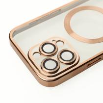 Силиконовый чехол MagSafe SHINING MATTE для iPhone 16 Pro Max desert titanium