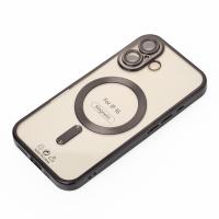 Силиконовый чехол MagSafe SHINING MATTE для iPhone 16 black