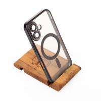 Силиконовый чехол MagSafe SHINING MATTE для iPhone 16 black