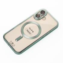 Силіконовий чохол MagSafe SHINING MATTE для телефону iPhone 16 mint