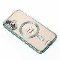 Силиконовый чехол MagSafe SHINING MATTE для iPhone 16 mint