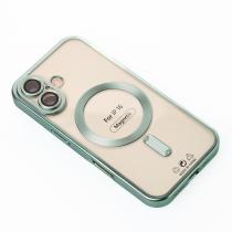 Силіконовий чохол MagSafe SHINING MATTE для телефону iPhone 16 mint