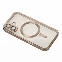 Силиконовый чехол MagSafe SHINING MATTE для iPhone 16 natural titanium
