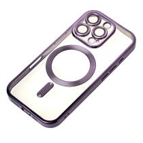 Силиконовый чехол MagSafe SHINING MATTE для iPhone 16 Pro Max deep purple