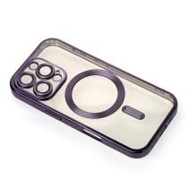 Силиконовый чехол MagSafe SHINING MATTE для iPhone 16 Pro Max deep purple