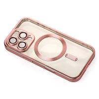 Силиконовый чехол MagSafe SHINING MATTE для iPhone 16 Pro Max pink
