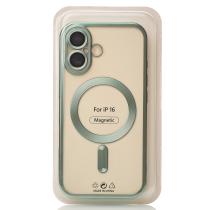 Силіконовий чохол MagSafe SHINING MATTE для телефону iPhone 16 mint
