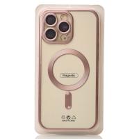 Силиконовый чехол MagSafe SHINING MATTE для iPhone 16 Pro pink