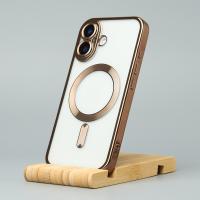 Силиконовый чехол MagSafe SHINING MATTE для iPhone 16 desert titanium