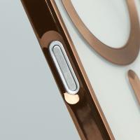 Силиконовый чехол MagSafe SHINING MATTE для iPhone 16 desert titanium