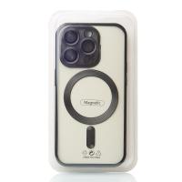 Силиконовый чехол MagSafe SHINING MATTE для iPhone 12 Pro Max black