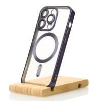 Силиконовый чехол MagSafe SHINING MATTE для iPhone 15 Pro deep purple