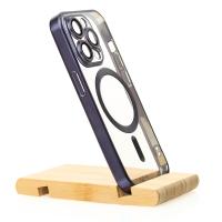 Силиконовый чехол MagSafe SHINING MATTE для iPhone 15 Pro deep purple