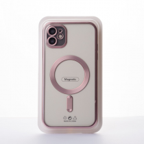 Силиконовый чехол MagSafe SHINING MATTE для iPhone 12 deep purple