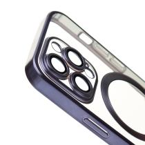 Силиконовый чехол MagSafe SHINING MATTE для iPhone 12 Pro Max deep purple