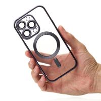 Силиконовый чехол MagSafe SHINING MATTE для iPhone 12 Pro Max deep purple