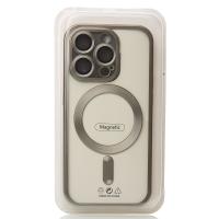 Силиконовый чехол MagSafe SHINING MATTE для iPhone 14 Pro Max natural titanium