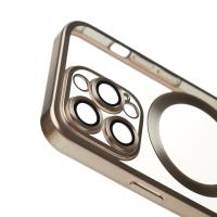 Силиконовый чехол MagSafe SHINING MATTE для iPhone 14 Pro Max natural titanium