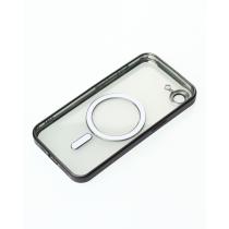 Силиконовый чехол MagSafe SHINING MATTE для iPhone 16E black