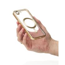 Силіконовий чохол MagSafe SHINING MATTE для телефону iPhone 16E / iPhone 17E gold