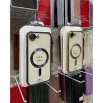 Силіконовий чохол MagSafe SHINING MATTE для телефону iPhone 16E / iPhone 17E gold