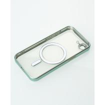Силиконовый чехол MagSafe SHINING MATTE для iPhone 16E / iPhone 17E mint