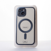 Силиконовый чехол MagSafe SHINING MATTE для iPhone 15 deep purple