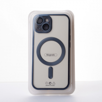 Силіконовий чохол MagSafe SHINING MATTE для телефону iPhone 15 deep purple
