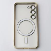 Силиконовый чехол MagSafe SHINING MATTE для Samsung S23 Plus gold