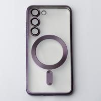 Силиконовый чехол MagSafe SHINING MATTE для Samsung S23 Plus deep purple